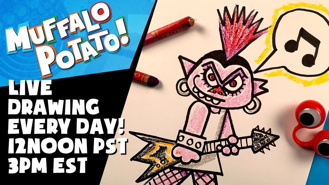 Preview of How To Draw QUEEN BARB from TROLLS WORLD TOUR! #withme MUFFALO POTATO