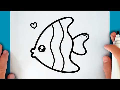 Preview of How to draw a CUTE FISH