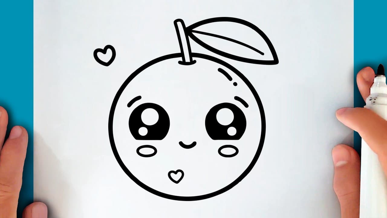 Preview of How to draw a CUTE ORANGE
