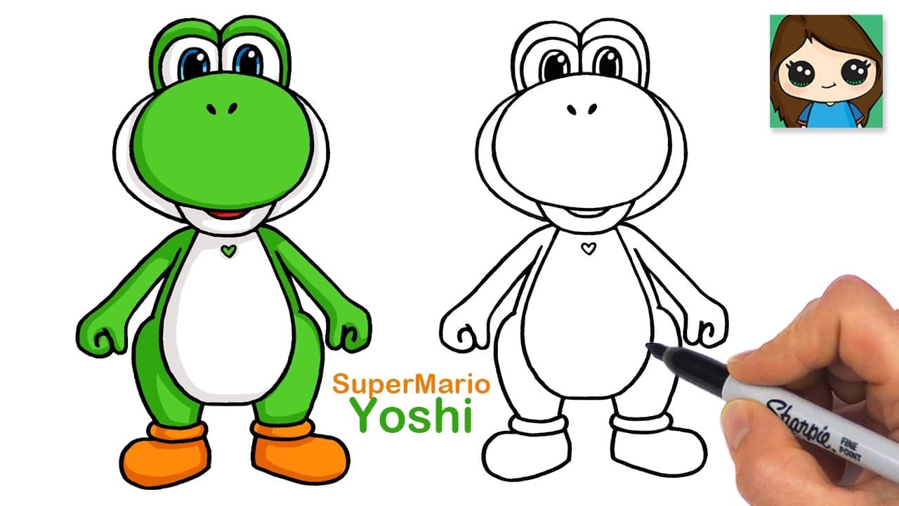 Preview of How to Draw Yoshi | Super Mario (New)