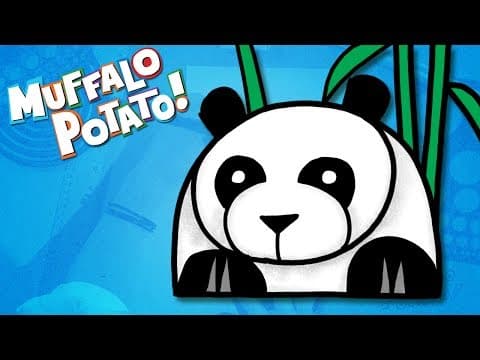 Preview of How to Draw A PANDA Using Letters and Numbers with Muffalo Potato