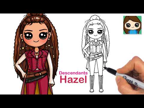 Preview of How to Draw Hazel Hook | Disney Descendants Wicked Wonderland