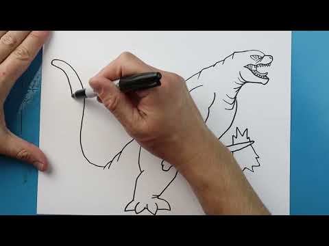 Preview of How to Draw Godzilla with Beast Glove and Kong's Axe