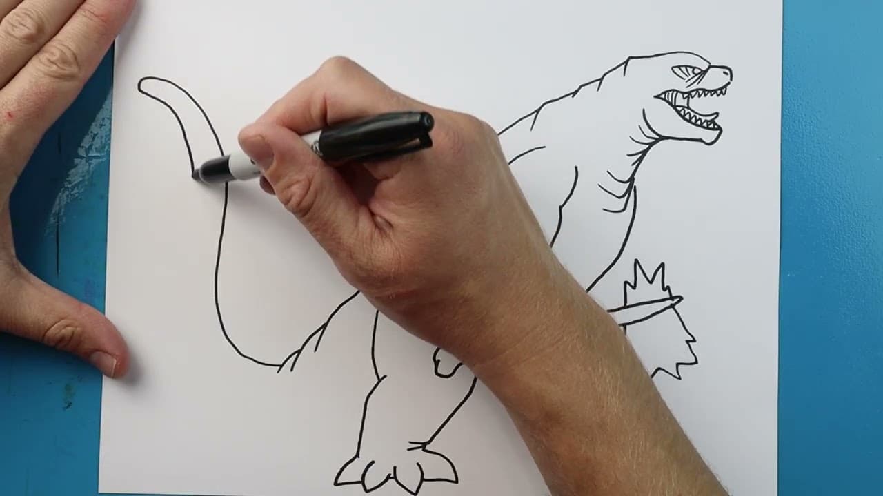 Preview of How to Draw Godzilla with Beast Glove and Kong's Axe