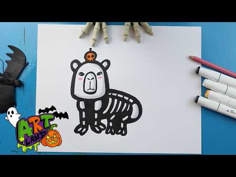 Preview of How to Draw a Capybara Skeleton
