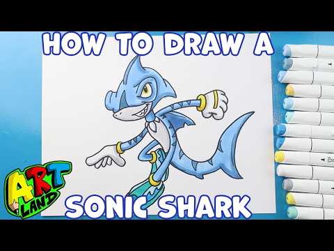 Preview of How to Draw Sonic Shark