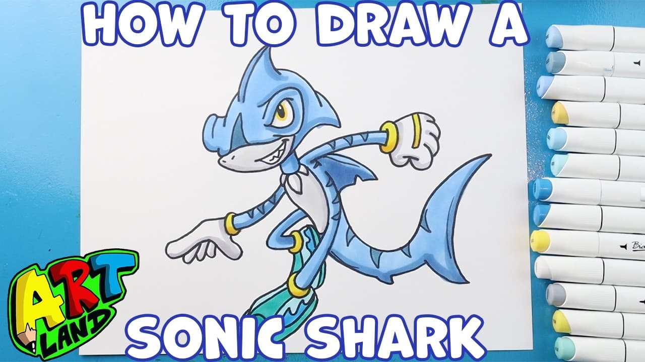 Preview of How to Draw Sonic Shark