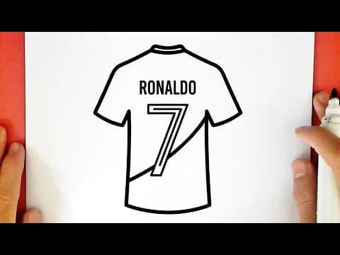 Preview of How to draw CRISTIANO RONALDO'S PORTUGAL SHIRT