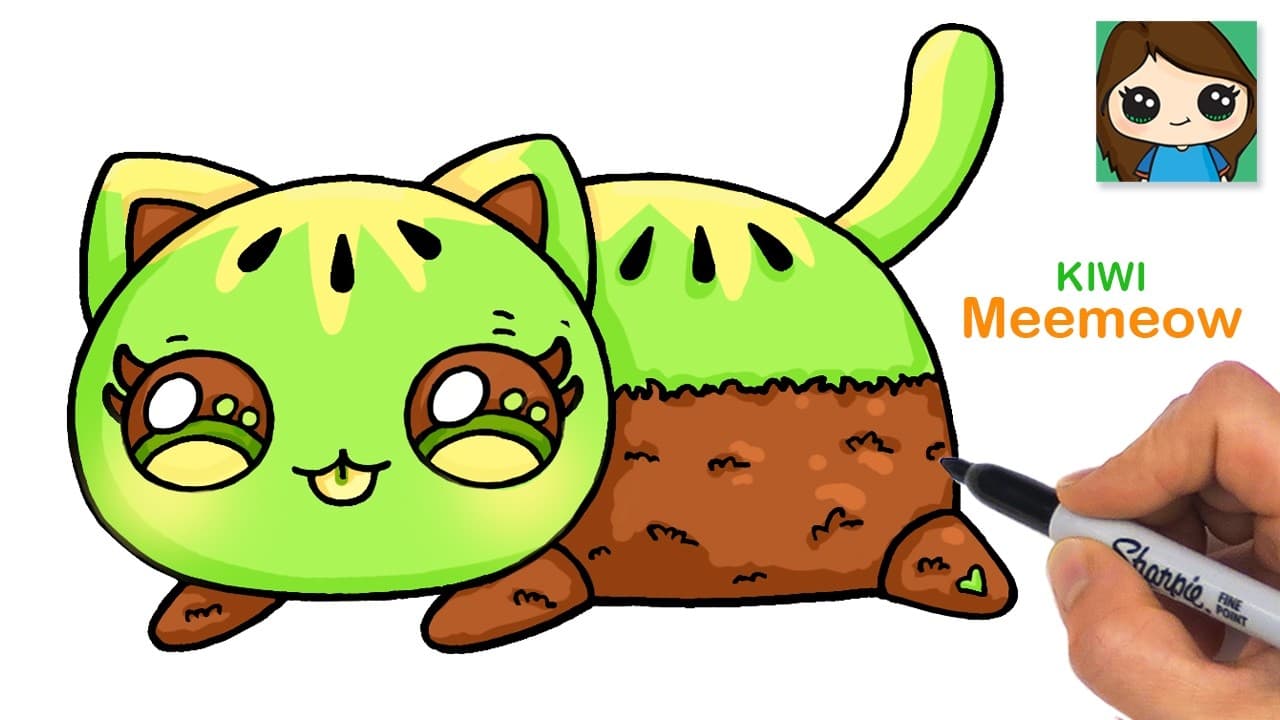 Preview of How to Draw a Kiwi Cat π₯ Aphmau Meemeow