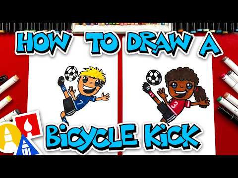 Preview of How To Draw A Soccer Player Doing A Bicycle Kick