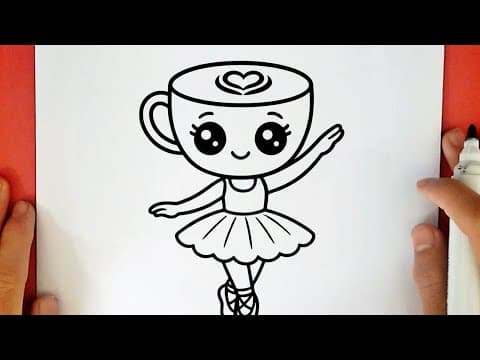 Preview of HOW TO DRAW CUTE BALLERINA CAPPUCCINA