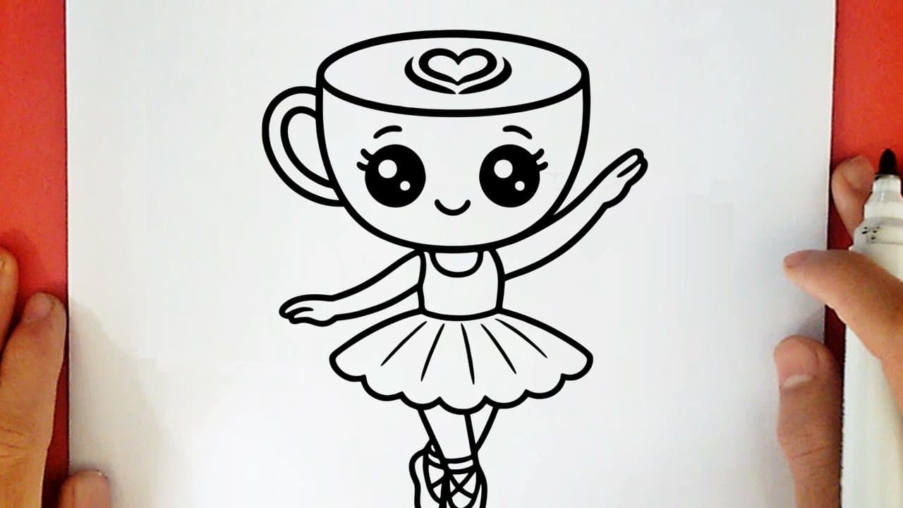 Preview of HOW TO DRAW CUTE BALLERINA CAPPUCCINA