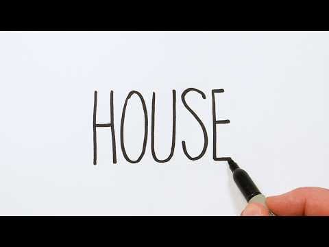 Preview of How to Draw a House from the Word 🏠 Super Easy Step-by-Step Tutorial!