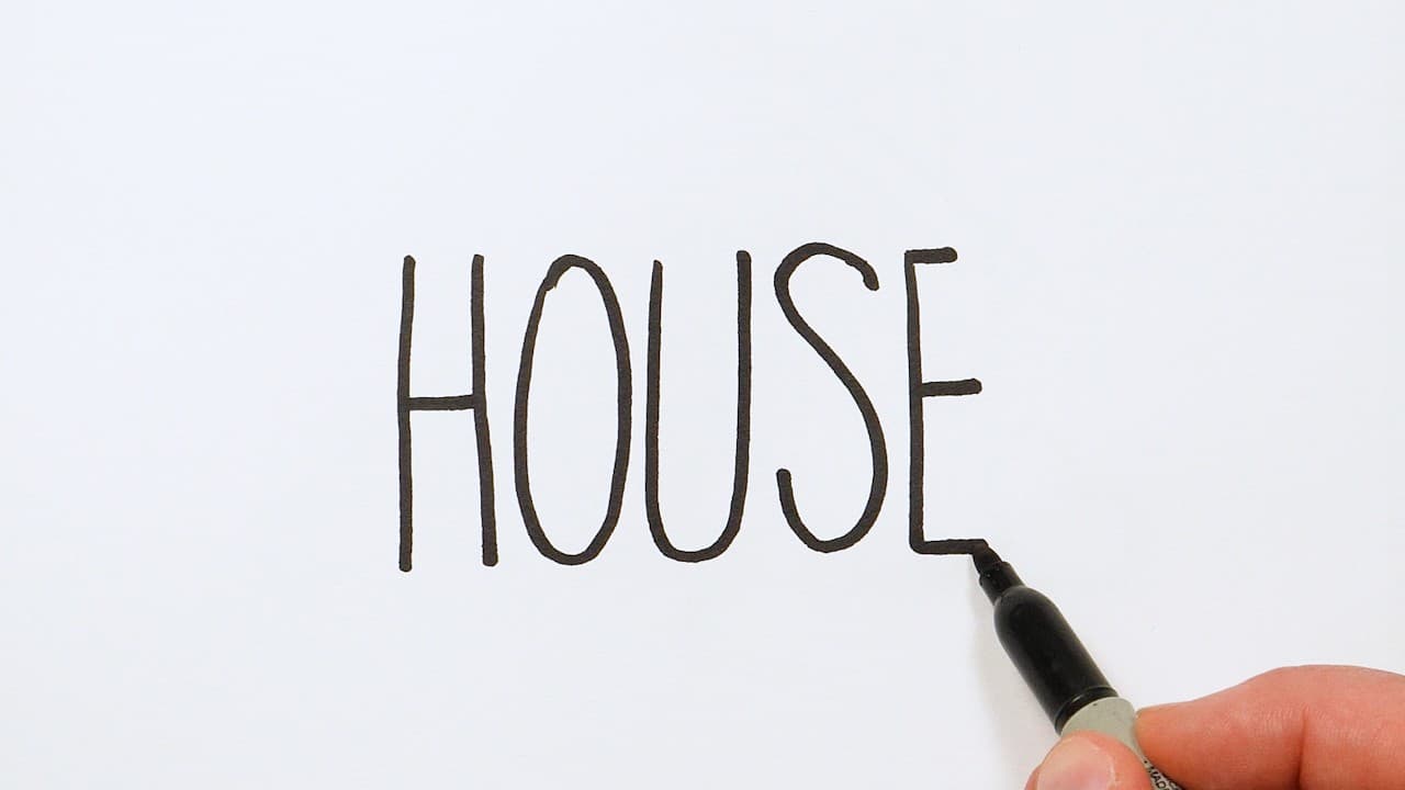 Preview of How to Draw a House from the Word π Super Easy Step-by-Step Tutorial!