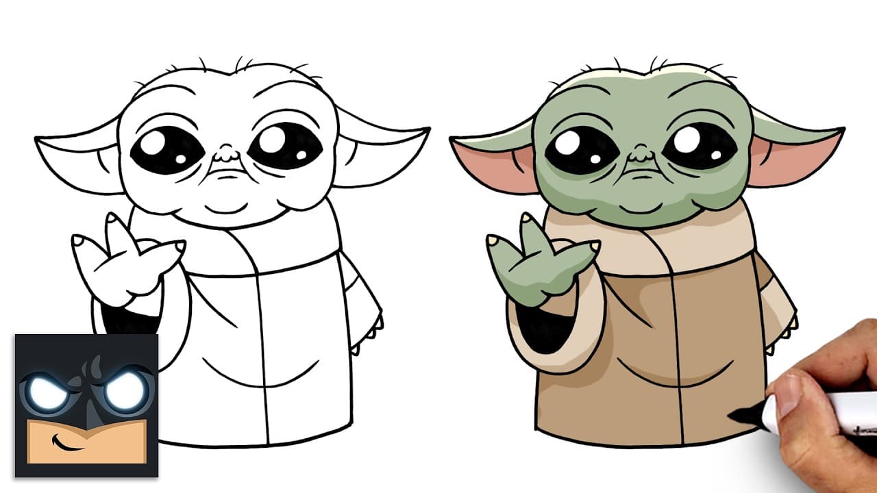 Preview of How to Draw Grogu | Drawing Tutorial for Beginners