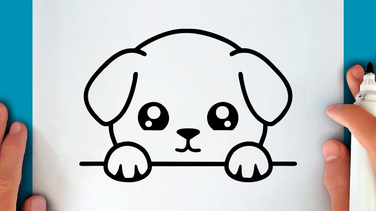 Preview of How to draw a CUTE PUPPY