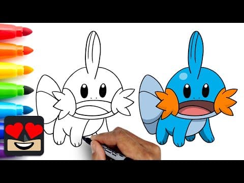 Preview of How To Draw Mudkip | Pokemon