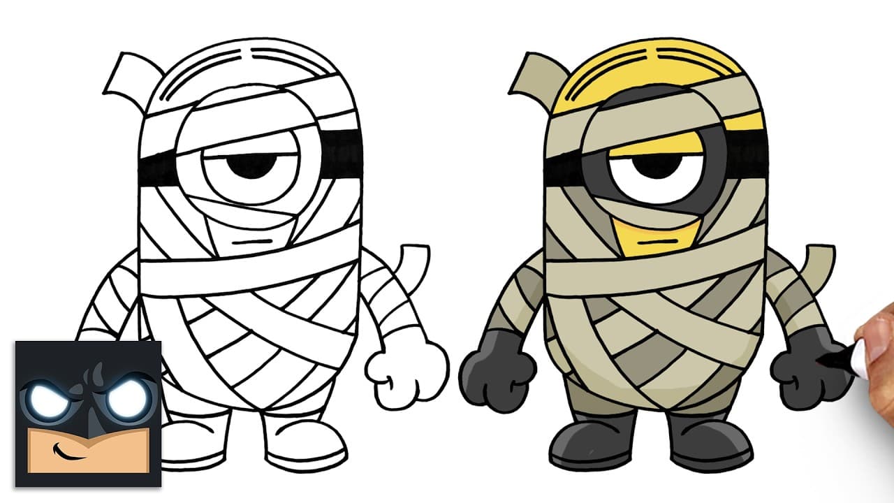 Preview of How to Draw Mummy Stuart | Minions and Monsters
