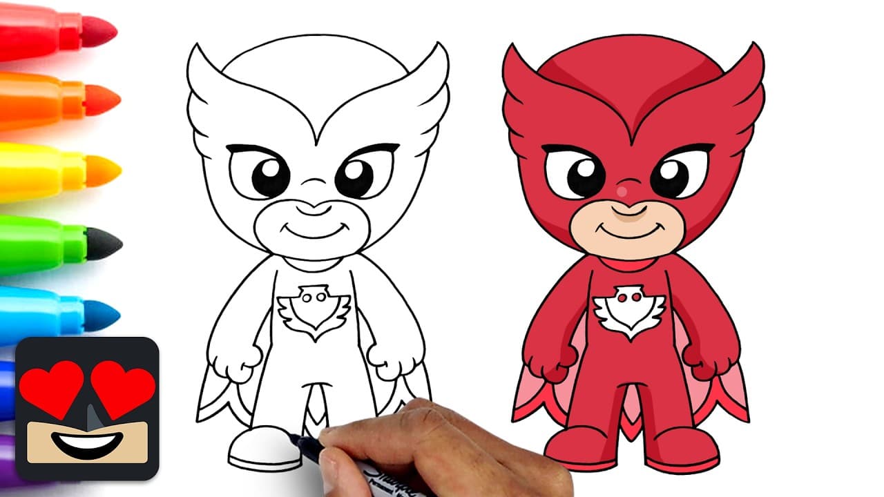 Preview of How To Draw Owlette | PJ Masks